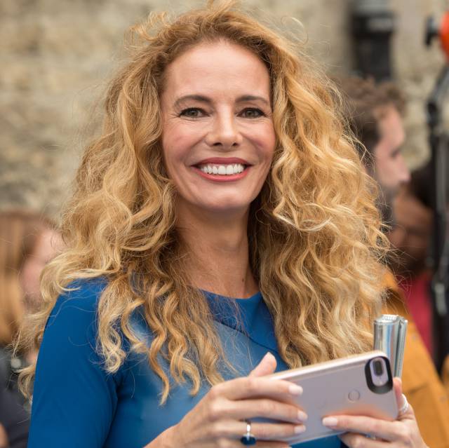 La presentadora de televisión Paula Vázquez en Vitoria.