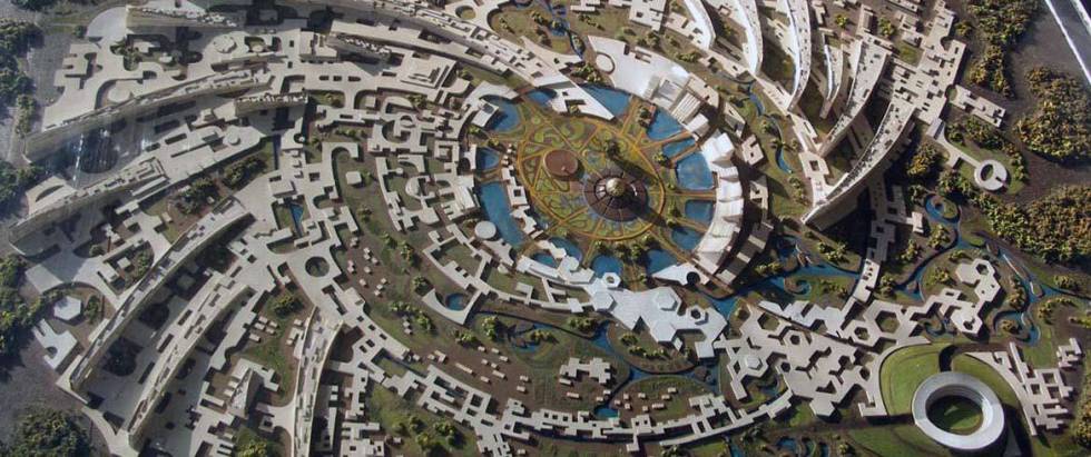 Plano de la ciudad experimental india.
