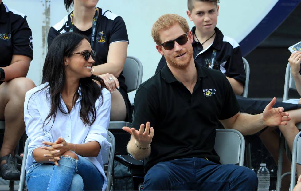 El príncipe Harry y Meghan Markle durante los Juegos Invictus celebrados en Toronto (Canadá).