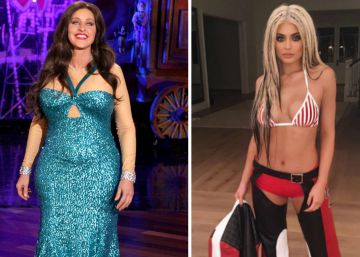 De izquierda a derecha: Ellen DeGeneres, Kylie Jenner y Paris Hilton.