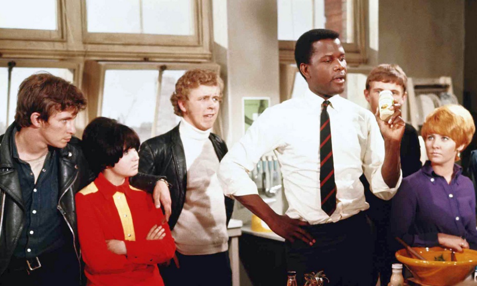 Sidney Poitier en 'Rebelión en las aulas' (1967)