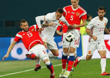 Rusia - España, en imágenes