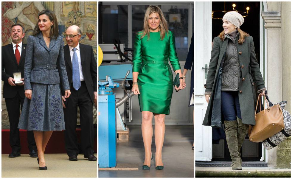 De izquierda a derecha: la reina Letizia, Máxima de Holanda y Mary de Dinamarca.