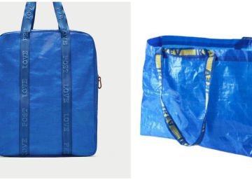 Zara también reversiona la famosa bolsa azul de Ikea