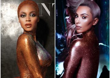 Kim Kardashian, acusada de plagiar a Beyoncé con su último desnudo