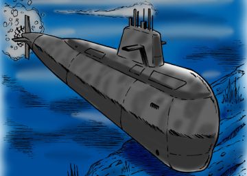 El submarino argentino ARA San Juan, en viñetas