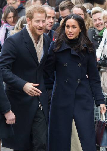 Enrique de Inglaterra y Meghan Markle en Nottingham el pasado 1 de diciembre.