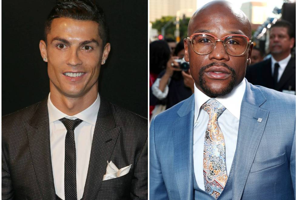 Cristiano Ronaldo y Floyd Mayweather.