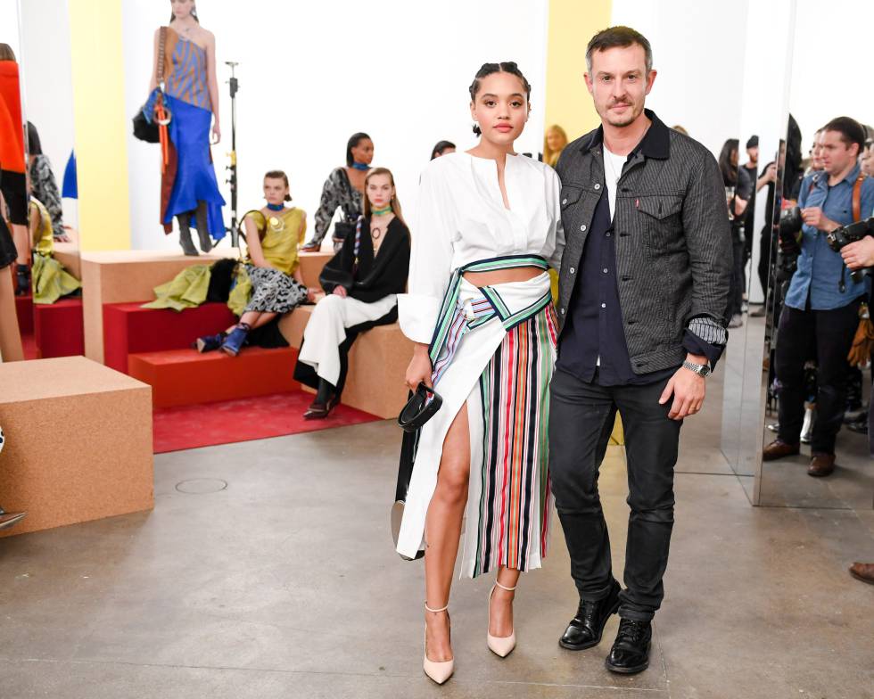 Jonathan Saunders, en el desfile de la colección otoño 2017 de Diane von Furstenberg el pasado febrero.