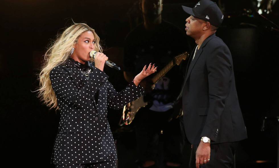 Beyoncé y Jay-Z, en una actuación en noviembre de 2016.