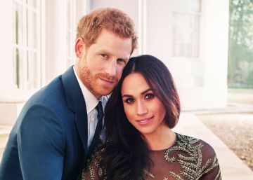 Primeiro retrato oficial de Meghan Markle com o príncipe Harry