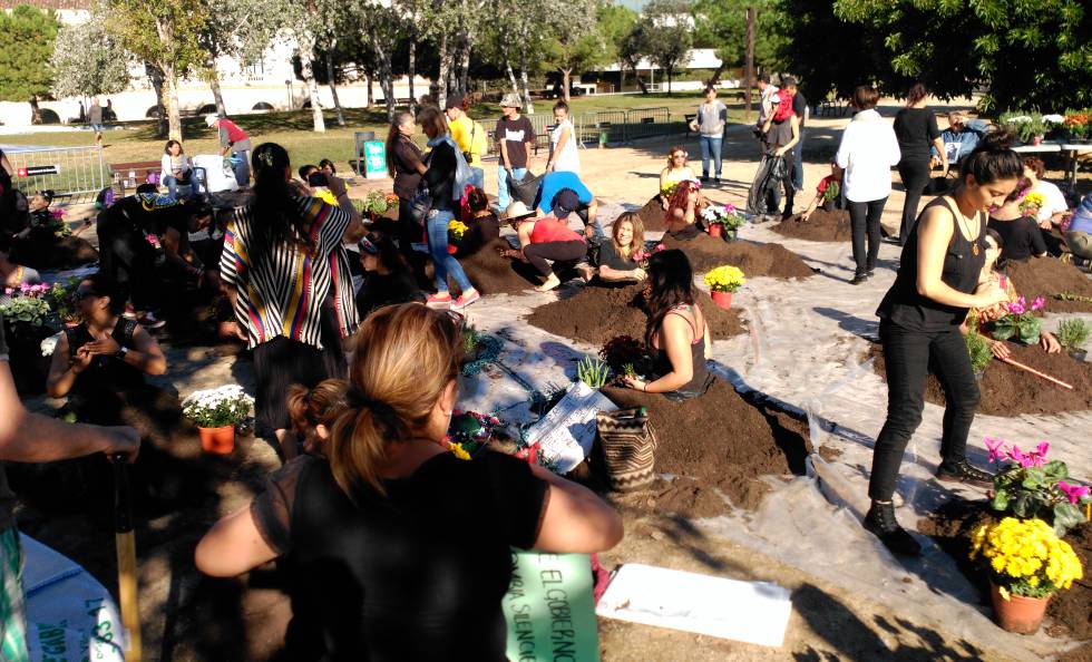 Momento de la exhibición de Agro Arte.