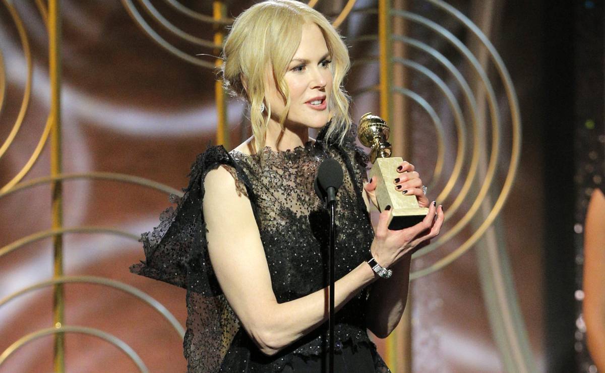 Nicole Kidman recoge su Globo de Oro.