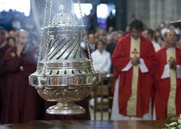 El botafumeiro de la catedral Santiago de Compostela, donde nunca hubo marihuana.