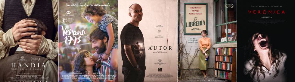 Los carteles de las películas nominadas en los Goya 2018