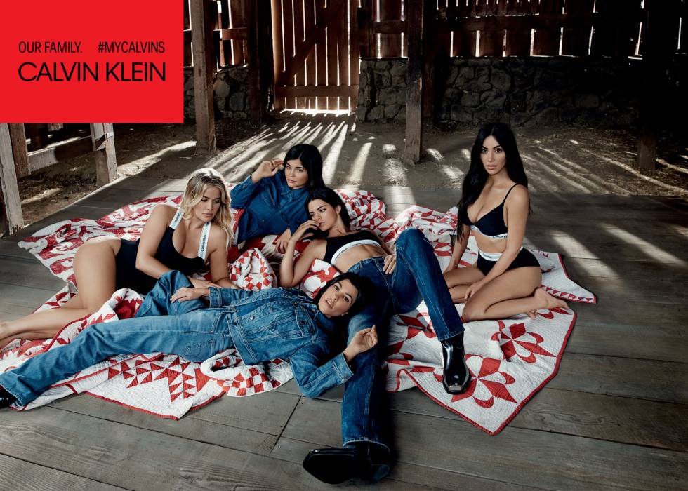 Las hermanas Kardashian-Jenner, en la imagen de la campaña de Calvin Klein Jeans.