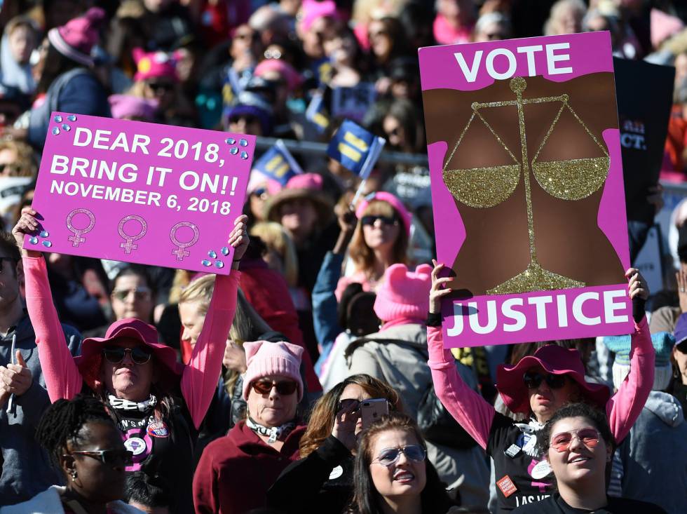 La Marcha de las Mujeres en Las Vegas, la ciudad central de este movimiento que nació a finales de 2016 y ya se ha extendido a todo el mundo