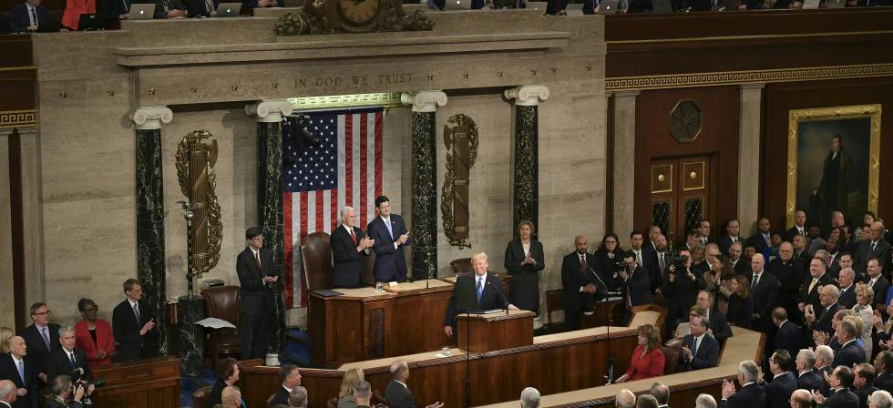 Trump da su primer discurso del estado de la Unión