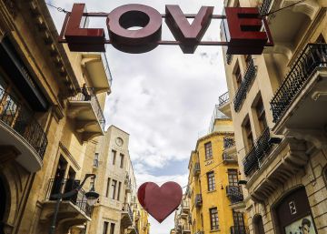 Beirut, capital de Líbano, se prepara para celebrar San Valentín.