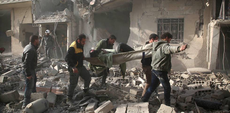 Los bombardeos en la región de Ghuta (Siria), en imágenes