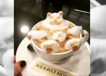 El bar de A Coruña que sirve esculturas hechas de café