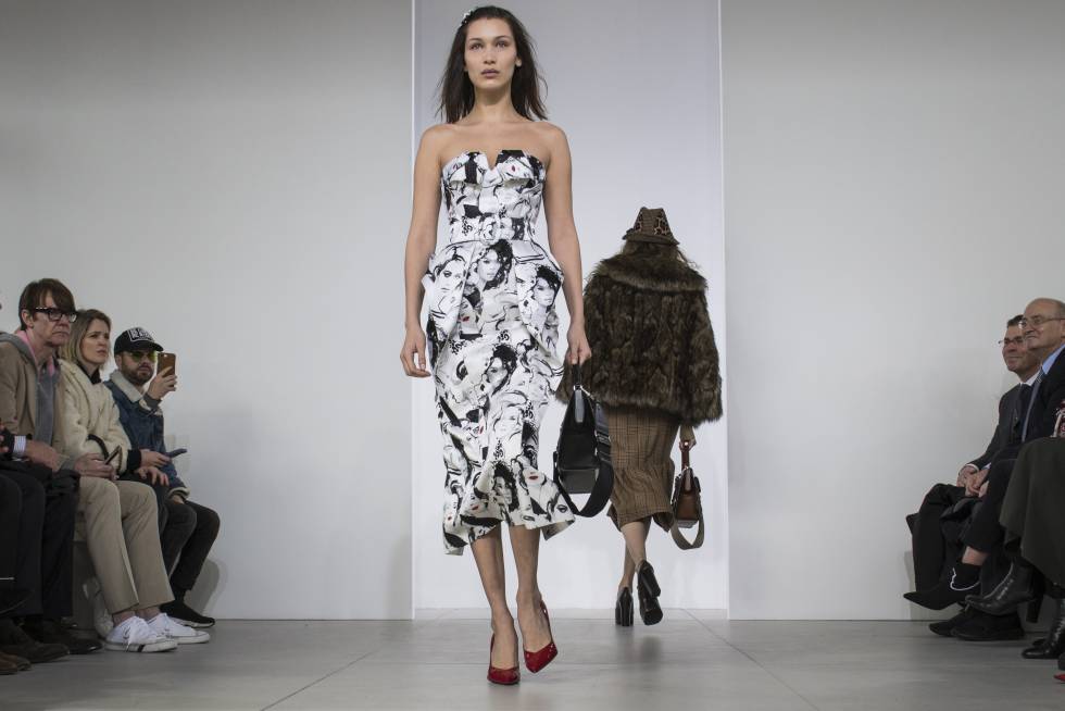 Bella Hadid durante el desfile de Michael Kors el pasado miércoles en la Semana de la Moda de Nueva York.