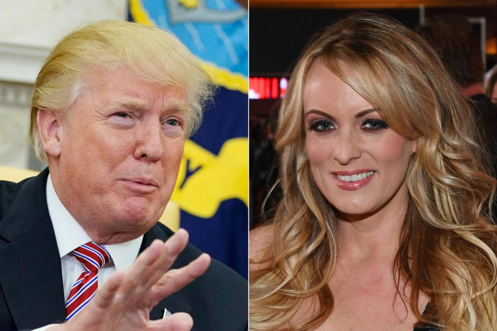 Donald Trump y Stormy Daniels.