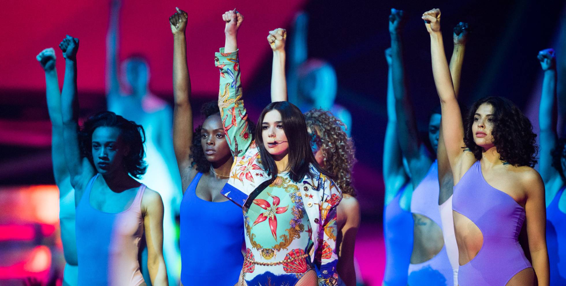 Dua Lipa en los Brit Awards 2018.