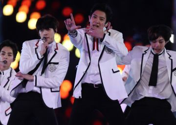 Actuación de EXO en la clausura de los Juegos Olímpicos de Pyeongchang