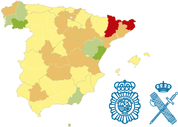 Plantillas de los cuerpos de seguridad del Estado