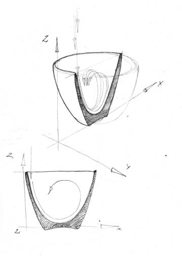 Estudios previos del diseñador.