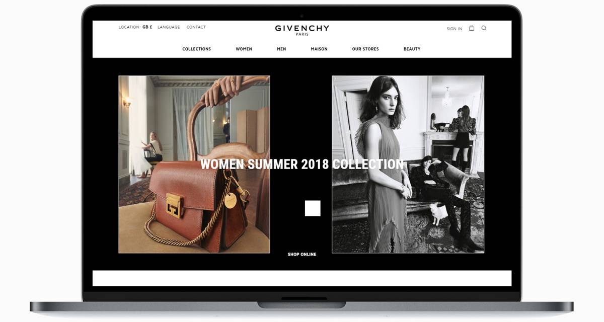 Givenchy, al alcance de un ‘click’