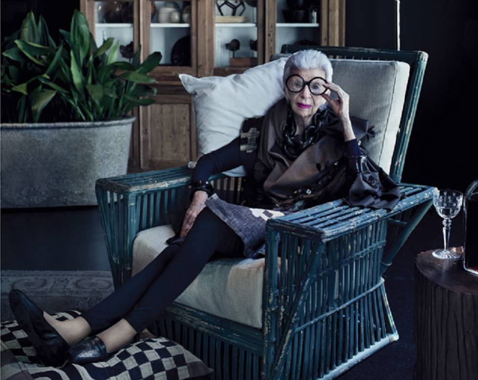 La 'socialité' Iris Apfel.