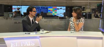Laura Chinchilla, former president of Costa Rica, at the EL PAÍS newsroom last October.