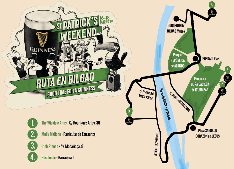 Cinco rutas para celebrar San Patricio en España