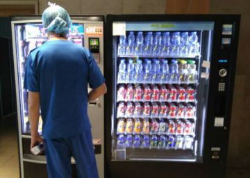 Hospitales y máquinas de comida