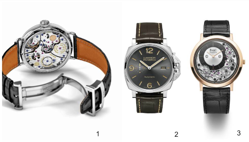 1. El IWC 150 Tribute to Pallweber Edition ‘150 Years’ se basa en un reloj de bolsillo histórico. 2. Panerai Luminor Due 3 Days Automatic Acciaio tiene reserva de marcha de 72 horas. 3. Algunos componentes del Piaget Altiplano Ultimate 910P miden solo 0,12 mm.