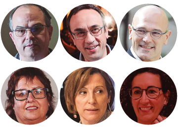 Los 28 investigados por el ‘procés’