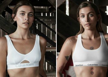 Calvin Klein elimina los tatuajes de Paris Jackson en su publicidad