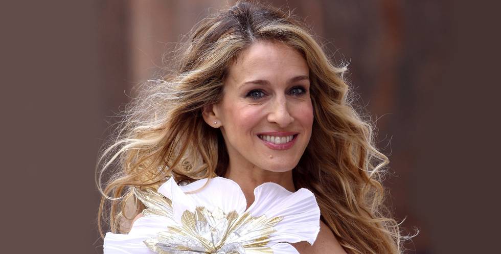 Sarah Jessica Parker en una grabación de 'Sexo en Nueva York'.