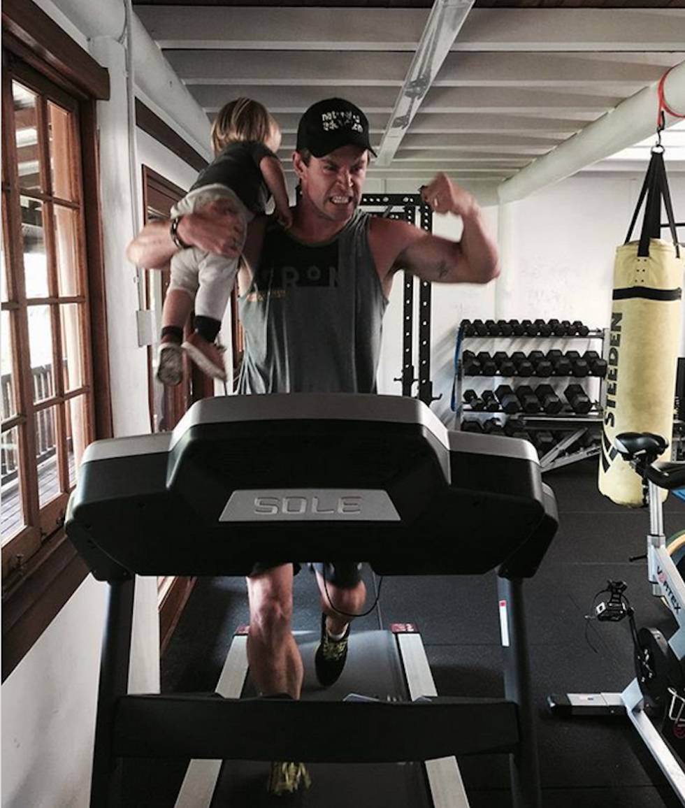 Chris Hemsworth: cómo ser un padre guay, en seis imágenes