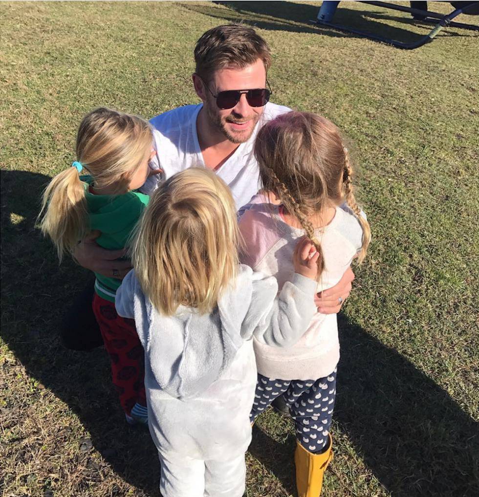 Chris Hemsworth: cómo ser un padre guay, en seis imágenes