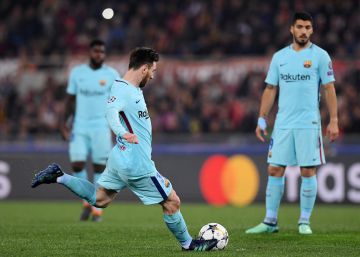 Roma - Barcelona, la vuelta de cuartos de la Champions League, en imágenes