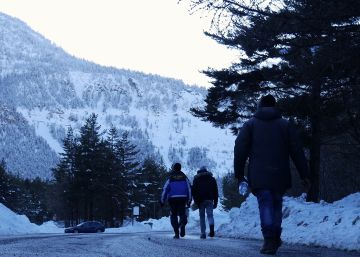 Los refugiados desafían a los Alpes