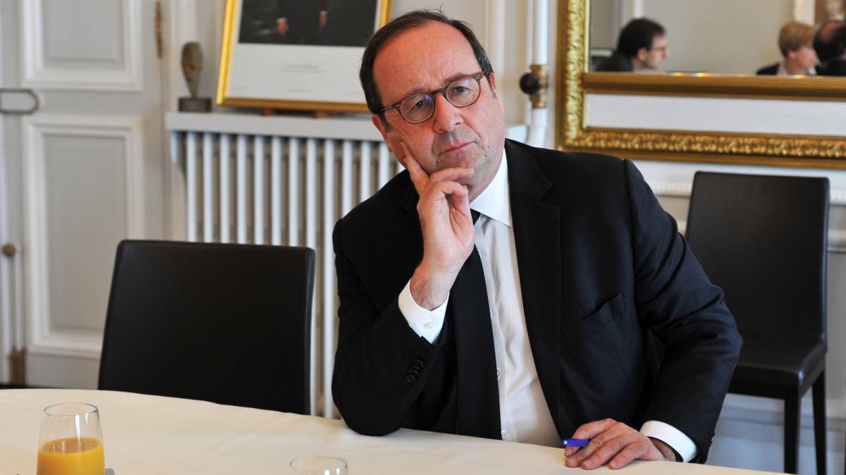 Hollande, en su oficina de París.