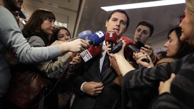 Albert Rivera, este jueves en Madrid.