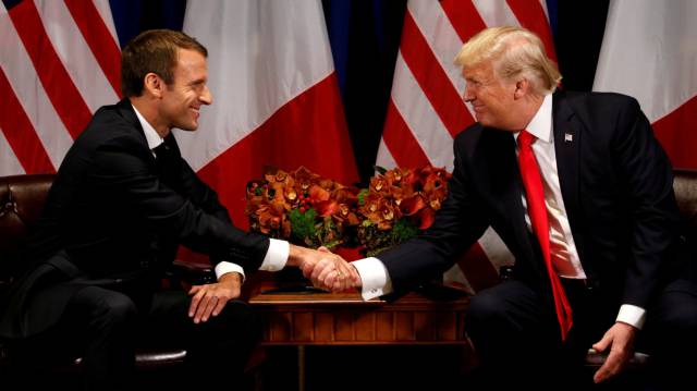 Trump y Macron en Nueva York, en septiembre.