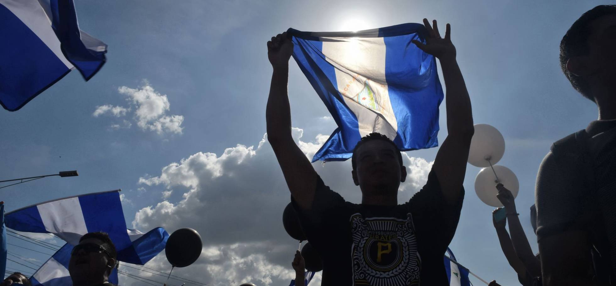 Manifestación en Managua contra el presidente Ortega.