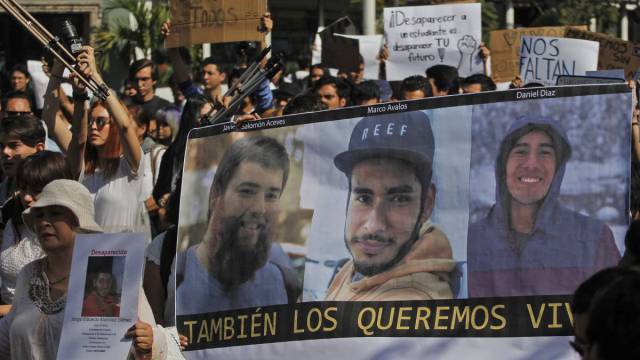 Protesta tras la desaparición.