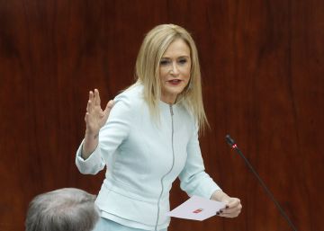 Cristina Cifuentes, en una imagen de archivo en la Asamblea de Madrid.